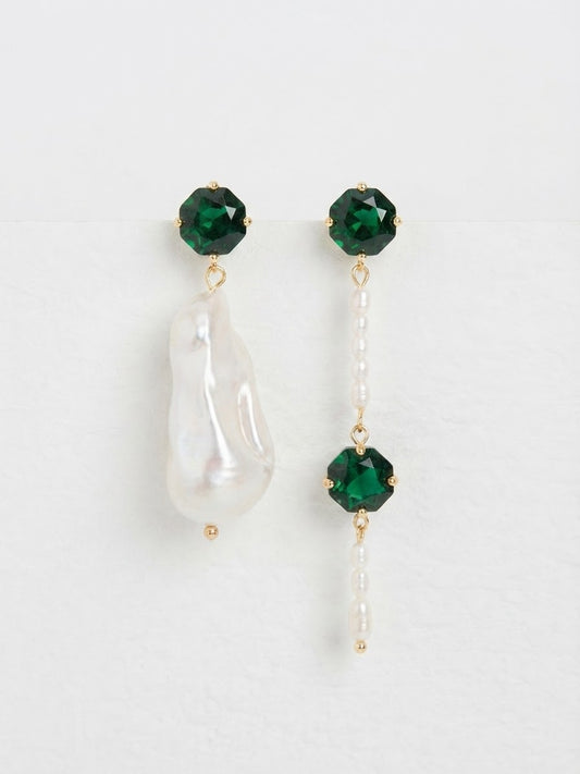 Pendientes Alma Verde con per